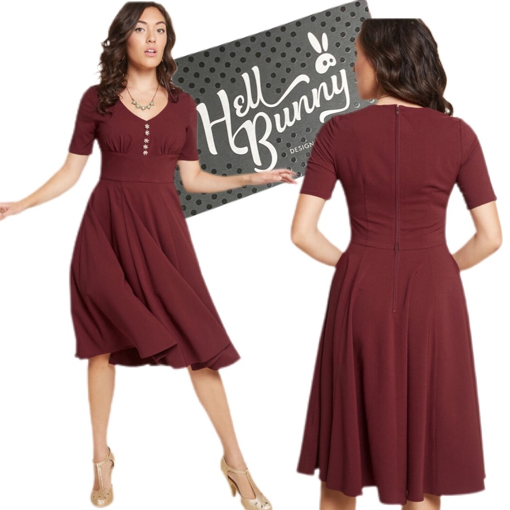 Hell Bunny Sway With Me A-Line Dress For ModCloth
